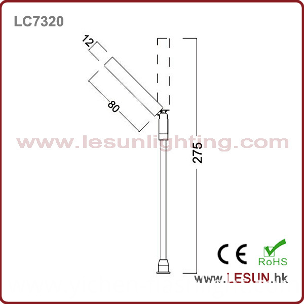 Silver/Black 2W 12V LED Showcase Lighting for Jewelry Shop LC7320